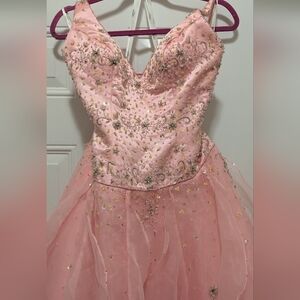 Elegant Pink Prom Dress